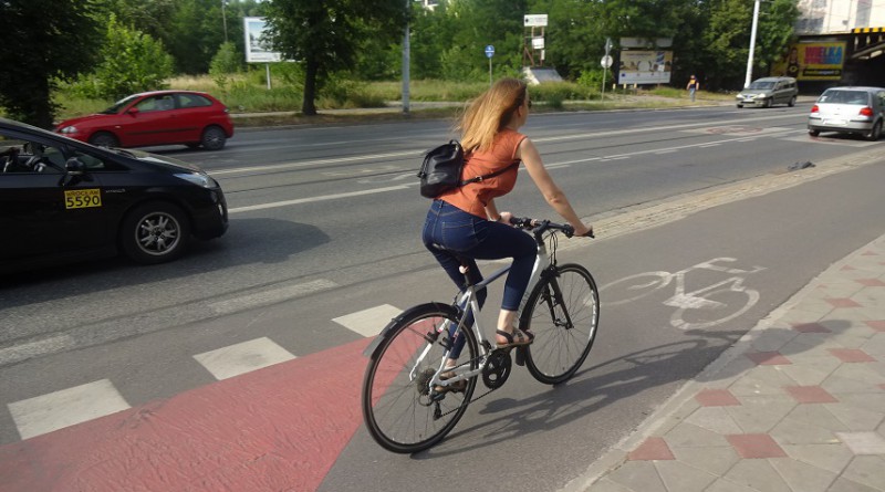 Droga rowerowa przy ul. Grabiszyńskiej we Wrocławiu