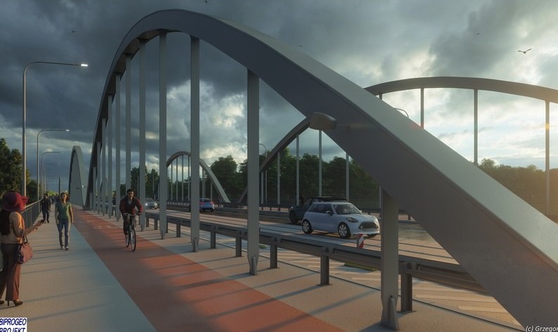 Mosty Chrobrego. Wizualizacja: Biprogeo Projekt / Wrocławskie Inwestycje
