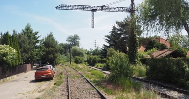 Linia kolejowa nr 292 - okolice ul. Prusickiej