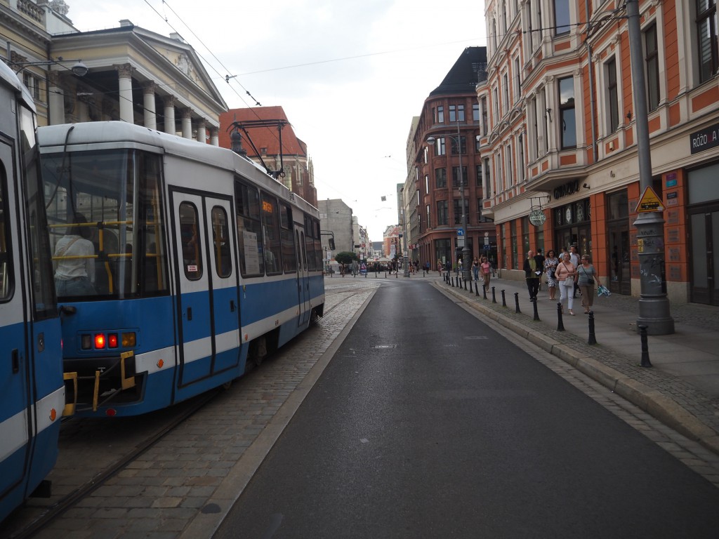 Tramwaje w centrum Wrocławia
