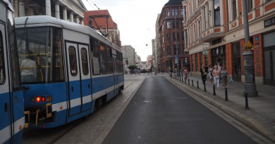 Tramwaje w centrum Wrocławia