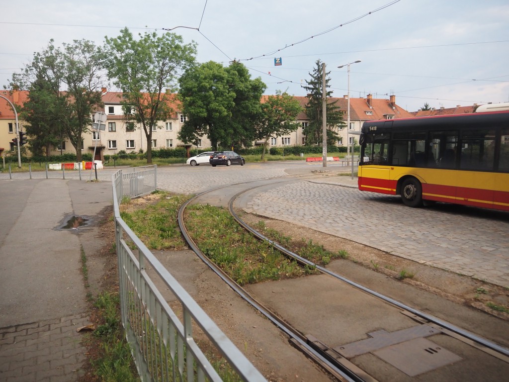 Trasa planowanego tramwaju na Swojczyce - pętla Sępolno