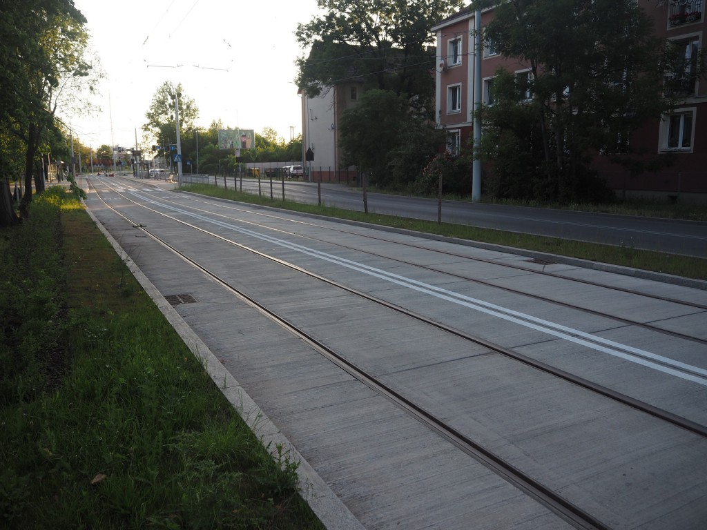 Trasa tramwajowa na Nowy Dwór - ul. Strzegomska