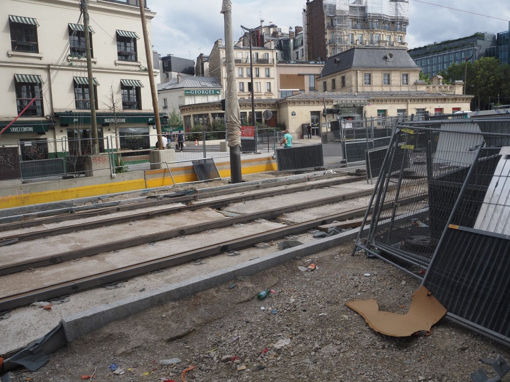 Budowa trasy tramwajowej T3B w Paryżu