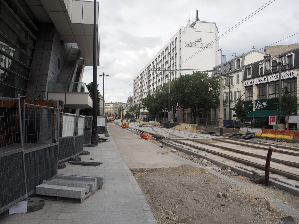Budowa trasy tramwajowej T3B w Paryżu