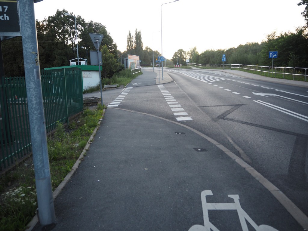 Droga rowerowa przy ul. Wysockiego w Wałbrzychu