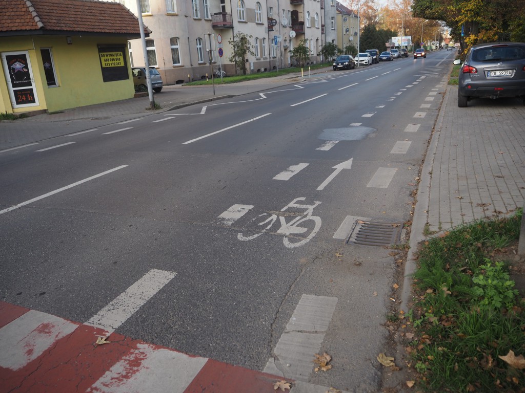 Droga rowerowa przy w Oleśnicy