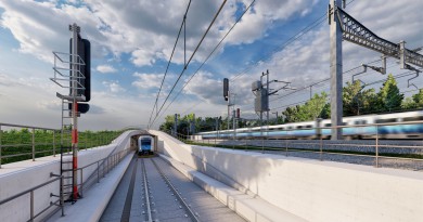 Kolej Dużych Prędkości, tunel w Łodzi / CPK